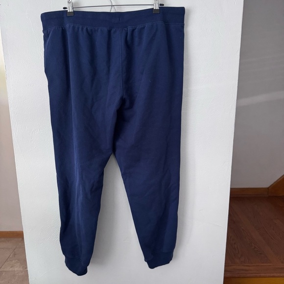 Champion mens dark blue spell out graphic sweatpants joggers Size 2XL - Picture 6 of 7